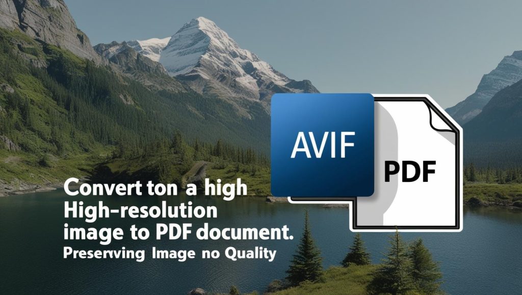 Convert AVIF to PDF